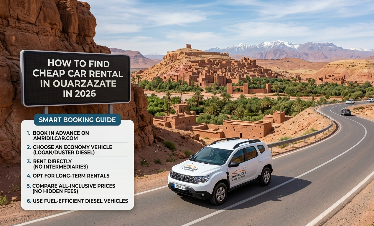 Amridil Car : Louer une voiture à l aéroport de Ouarzazate (OZZ)